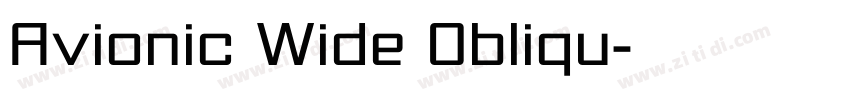 Avionic Wide Obliqu字体转换